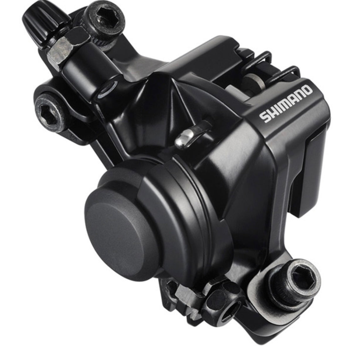BR-M375 disc brake calliper, without adapter for front or rear, black