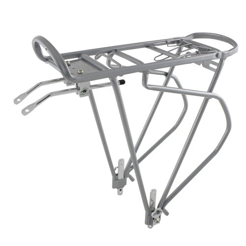 O-STAND REAR ADJUSTABLE PANNIER CARRIER SILVER