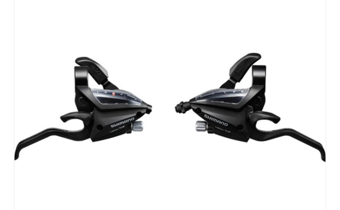 ST-EF500 EZ fire plus STI set, 2-finger lever, 3 x 8-speed, black