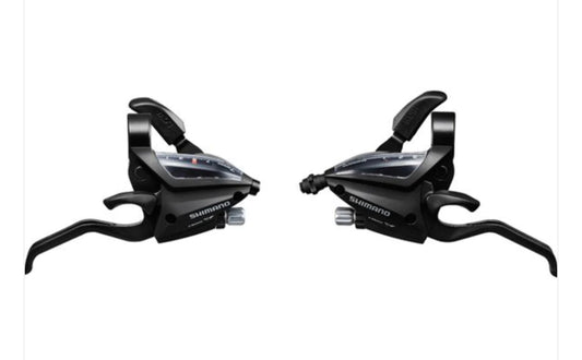 ST-EF500 EZ fire plus STI set, 2-finger lever, 3 x 8-speed, black