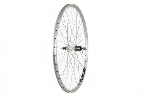 700c HYBRID SILVER DOUBLE SKIN CASSETTE 8/9 SPEED QR WHEEL