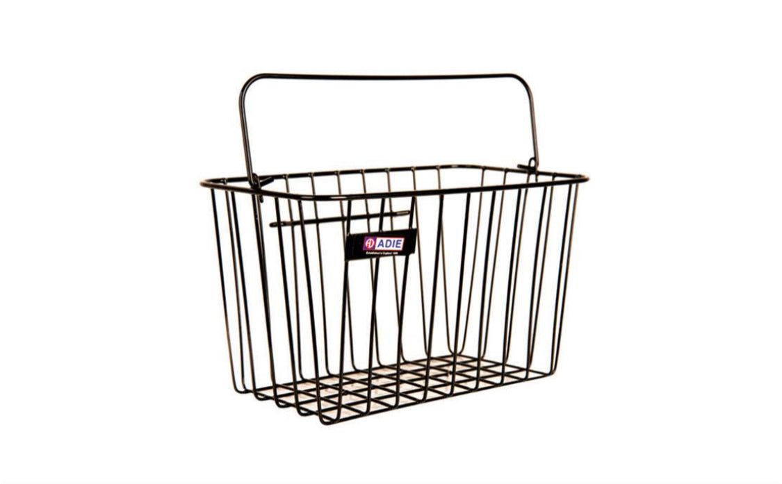 Adie Adie Front Basket With Holder LARGE FRONT BASKT ATB/STD BLK