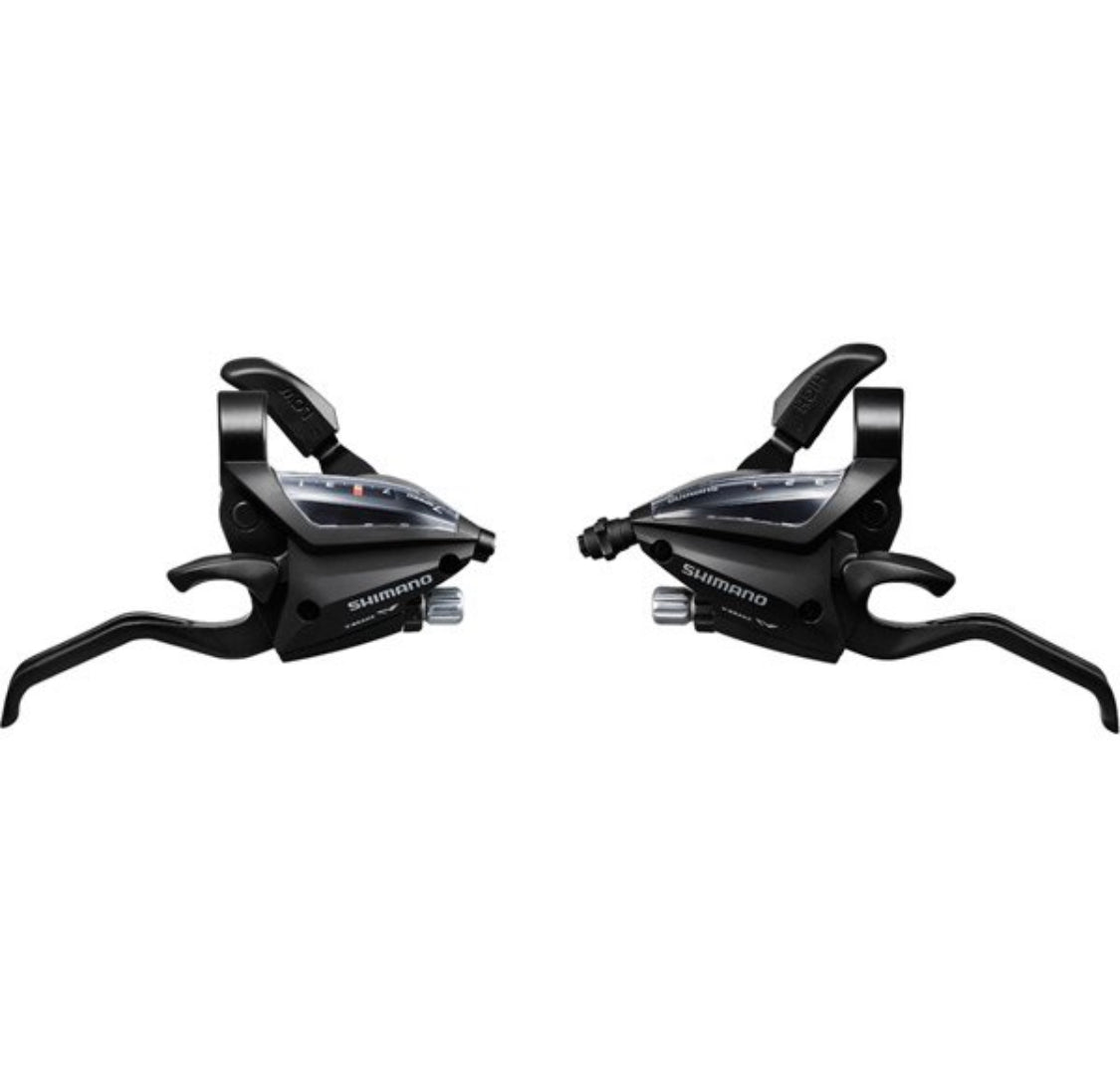 ST-EF500 EZ fire plus STI set, 2-finger lever, 3 x 7-speed, black