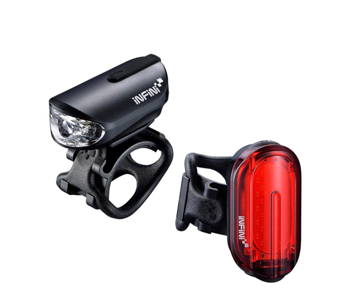 Olley lightset micro USB front and rear lights black