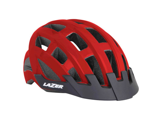 Compact Helmet, Red, Uni-Adult