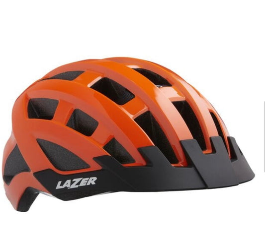 Compact Helmet, Flash Orange, Uni-Adult